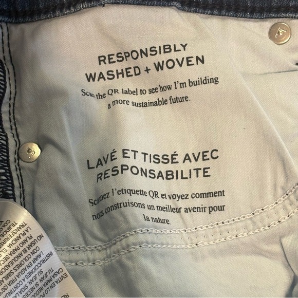 New Frame Women's Le Slim Palazzo Jeans Thunderstorm Sz 31 wide leg high rise - Picture 8 of 12